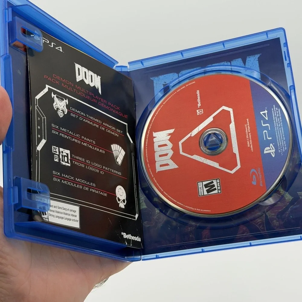 Doom Sony PlayStation 4 PS4 Walmart Exclusive Complete 2016 Shooter M Video Game